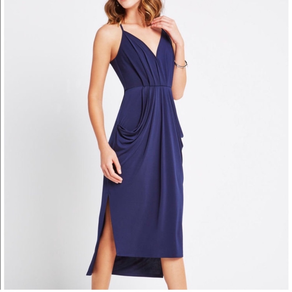 BCBGeneration navy blue dress with pockets. Size S.
